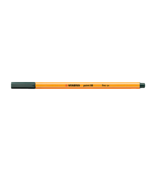 Micropunta/Felpa, Point 88, Punta Fina  0.4 mm, Verde Olivo, Unidad